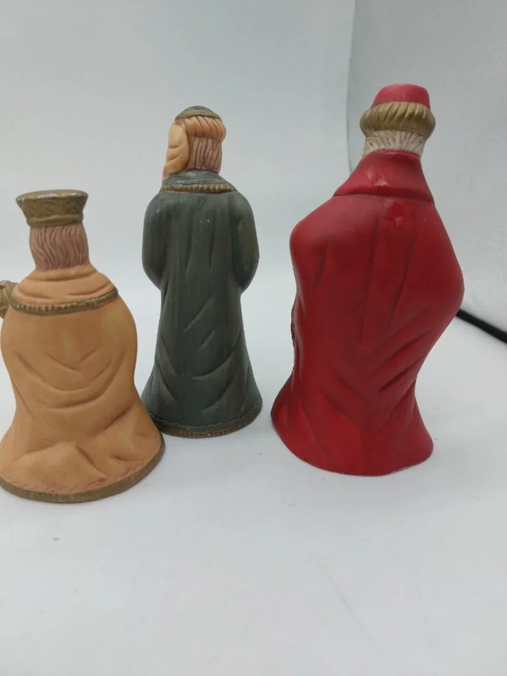 Nativity Figures Three Wise Men Magi Set of 3 Ceramic
